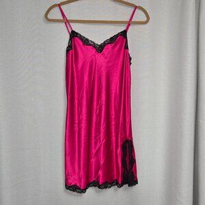 Victoria’s Secret Satin Lace-Trim Slip and Robe set